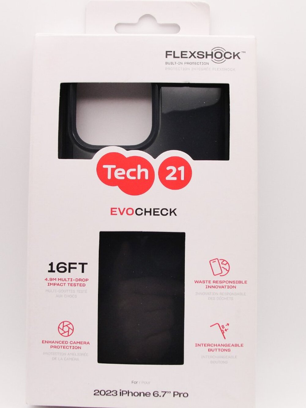 Tech21 Evo Check 2023 • Smoky • iPhone 6.7" Pro / 15 Pro Max • New
